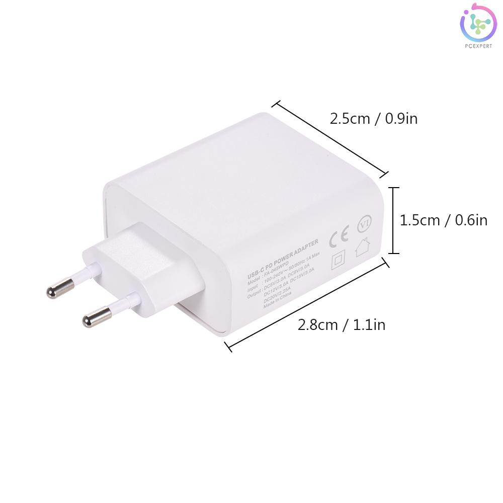 DYF-045WPD Power Adapter Power Charger Replacement for Macbook Pro 13-15 GALAXY HUAWEI MATE Serious Cellphones EU Plug