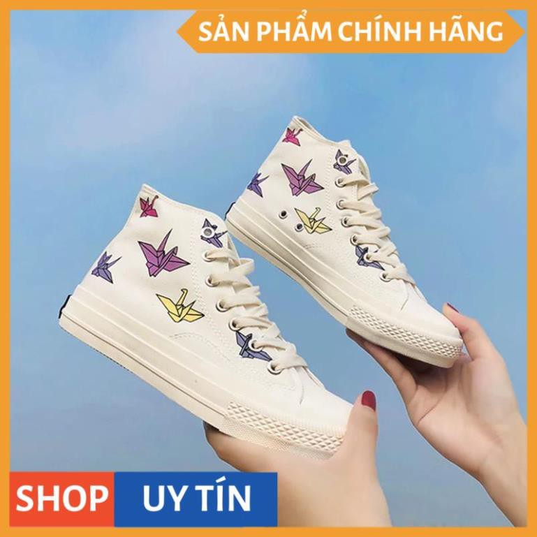 (FREESHIP 50K) Giày Cao cổ Nữ Hạc Đổi Màu Khi Ra Nắng