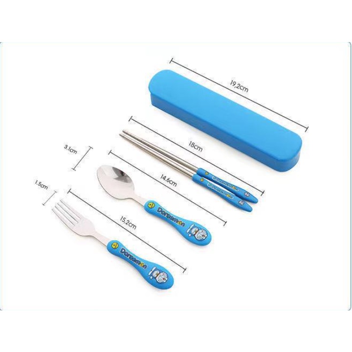 Bộ Thìa Đĩa Dĩa Inox Nhiều Hình Dễ Thương Cho Bé