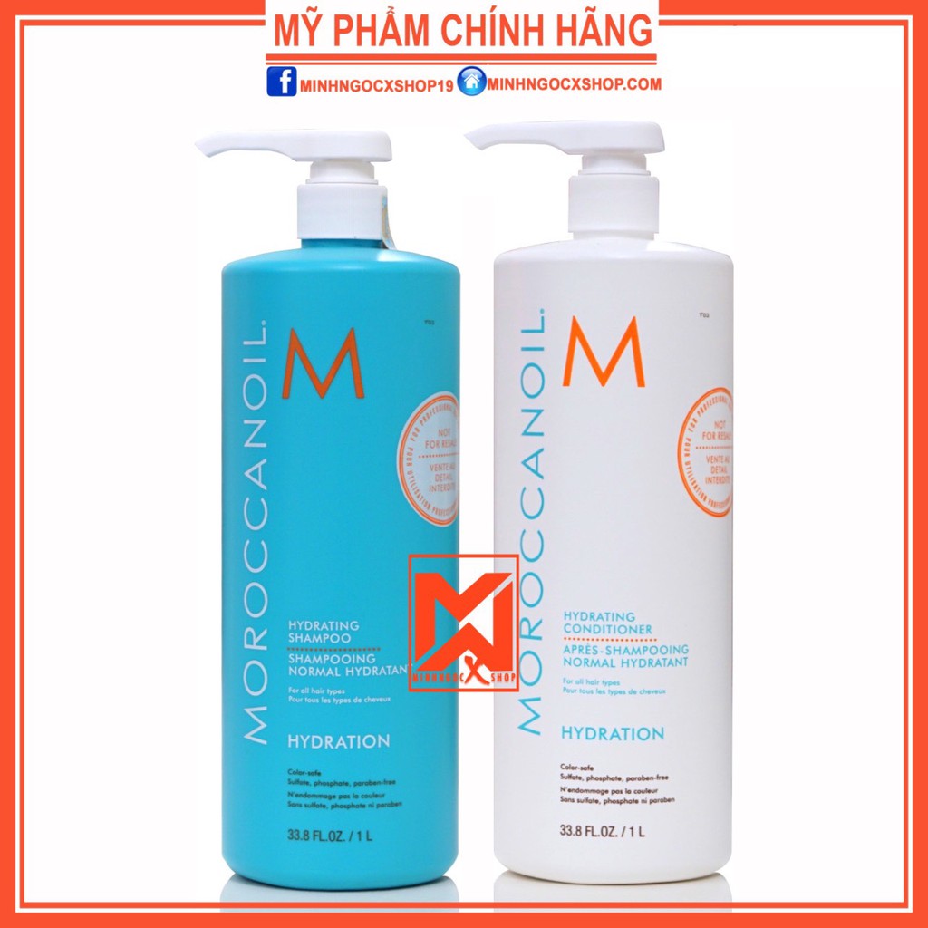 ✅[ MOROCCANOIL ] DẦU GỘI XẢ DƯỠNG ẨM MOROCCANOIL HYDRATION 1000ML CHÍNH HÃNG