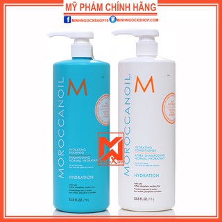 Bộ dầu gội xả dưỡng ẩm Moroccanoil Hydration - 1000ml