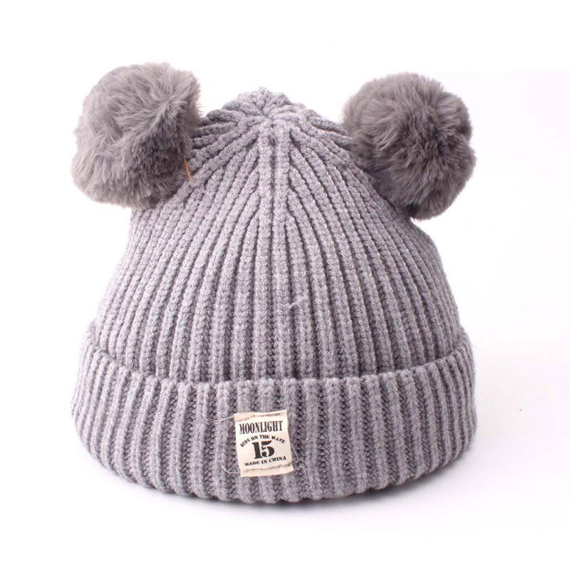Mũ len giữ ấm đầu xinh xắn dành cho bé sơ sinh