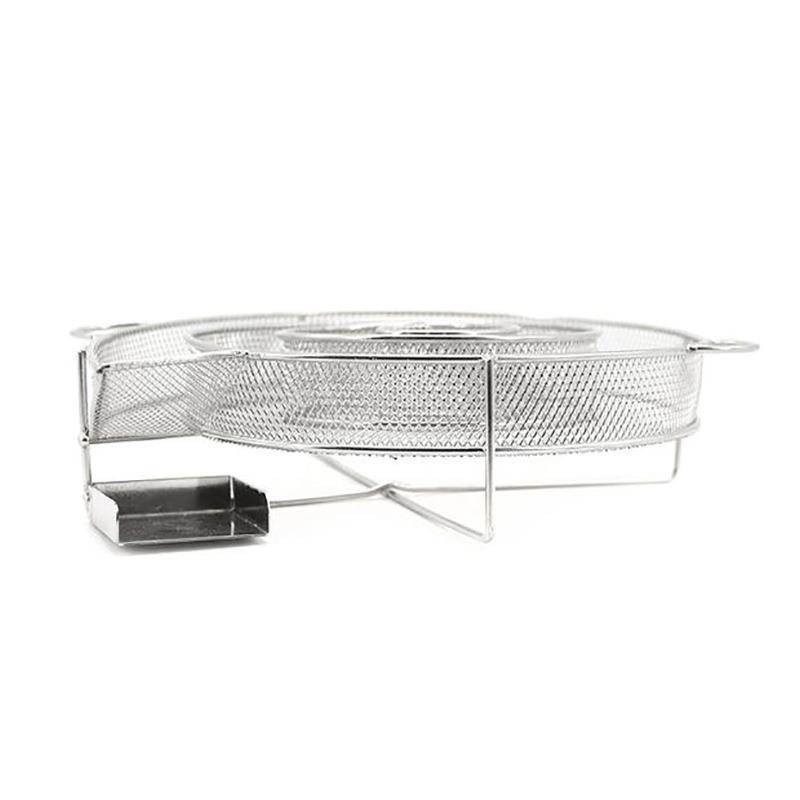 [huite]Stainless Steel BBQ Grill Accessories Round Smoker Small Wood Chips Barbecue Cold Smoke Generator Bacon Meat
