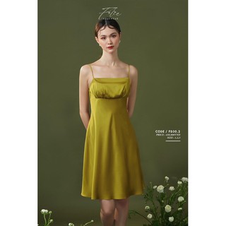 Folie Homewear đầm mặc nhà 2 dây lụa FD30.2