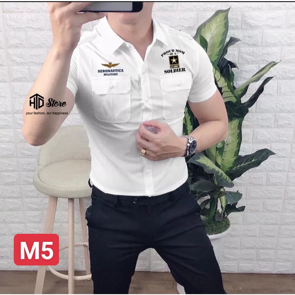 ÁO SƠ MI NAM NGẮN TAY CƠ TRƯỞNG BAY MẪU MỚI NHẤT  HIỆN NAY HOTTREND 2022