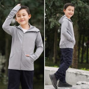áo chống nắng trẻ em thoáng mát bé gái  bé trai thông hơi  che mặt BADAYO SL774