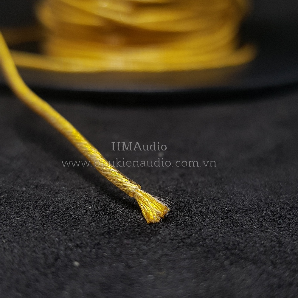 Dây cáp tai nghe đồng mạ vàng OFC đường kính 1.2mm