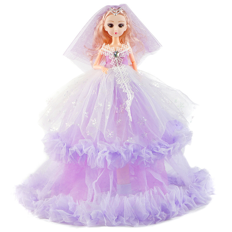 Bộ Đồ Chơi Búp Bê Barbie Mặc Váy Cưới Xinh Xắn