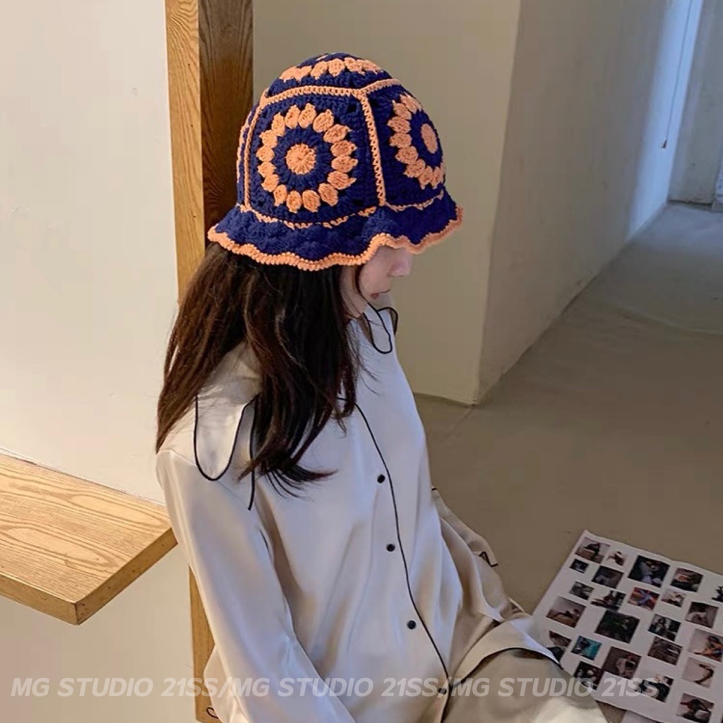 Mũ tai bèo nữ MG STUDIO thủ công xinh xắn thời trang 6 màu tùy chọn