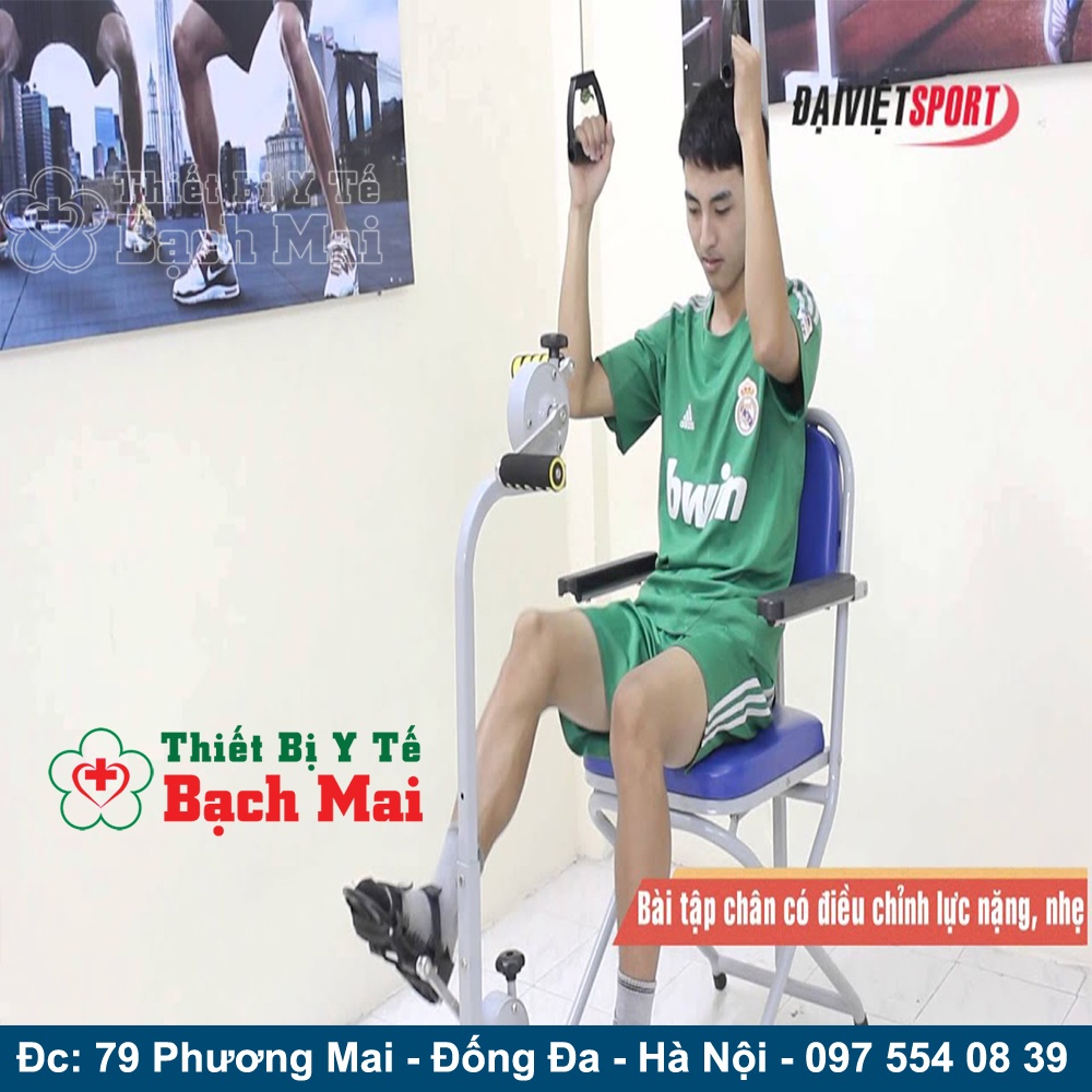 Dụng Cụ Phục Hồi Chức Năng Sau TAI BIẾN 3 TRONG 1 - Máy Tập Mạnh Tay Chân 4 Trong 1