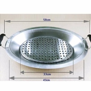 Khay om cá inox/ khay lẩu cá inox cao cấp hàng loại 1