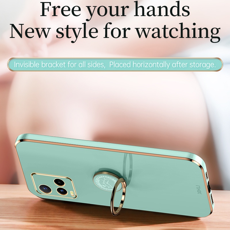 Ốp điện thoại Silicon cạnh vuông viền mạ Koosuk cho VIVO Y21 Y21S Y21A Y21T Y33S Y33T