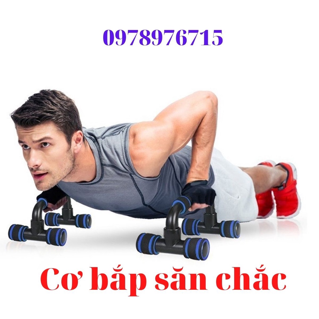 Dụng Cụ Hít Đất Chống Đẩy Chữ U Tại Nhà, Hàng Cao Cấp Loại 1