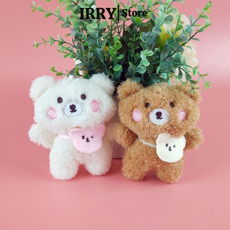 Móc khóa gấu bông mini cute IRRY móc khóa gấu treo balo thời trang dễ thương