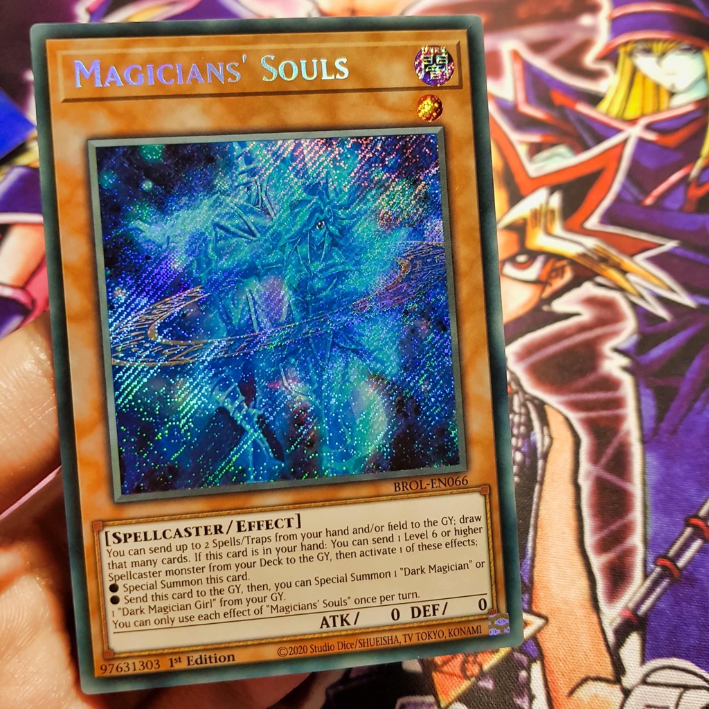 Thẻ bài Yugioh chính hãng | Magicians' Souls | BROL Secret rare.