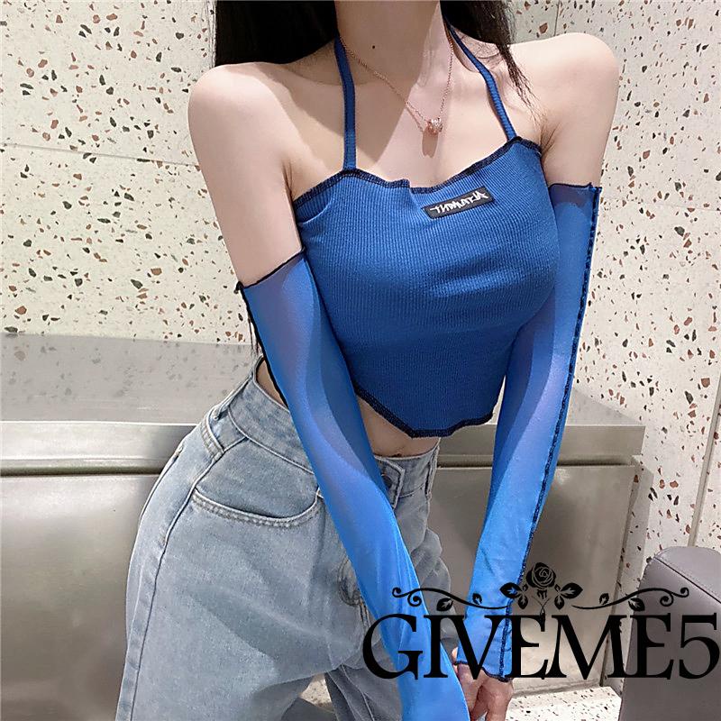 Áo Croptop Trễ Vai Tay Lửng Thời Trang Dành Cho Nữ