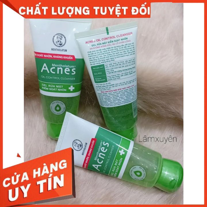 SỮA RỬA MẶT DẠNG GELL Acnes Oil 100G làm sạch bụi bẩn bã nhờn ngừa mụn