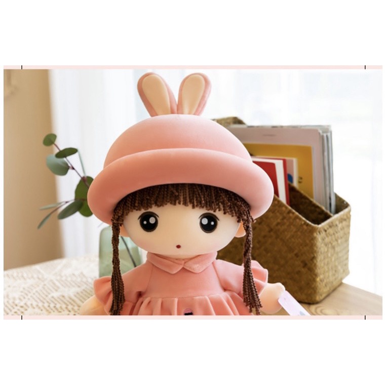 Gấu Bông Búp Bê Mặc Váy Nỉ Nhung - Đồ Chơi Cao Cấp Cho Bé
