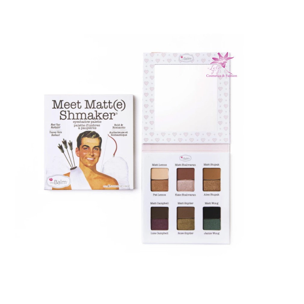 Bảng phấn mắt The Balm MEET MATT(E) SHMAKER