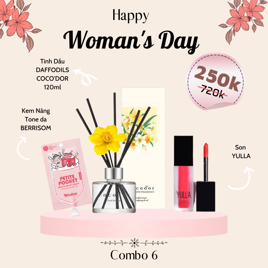 / Woman's Day/ Combo quà tặng dành cho người phụ nữ bạn yêu thương ngày Quốc Tế Phụ Nữ 8-3