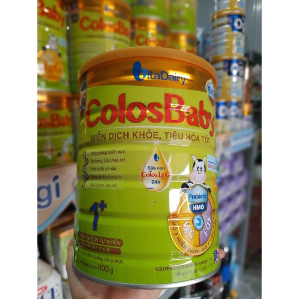 Sữa bột Colos baby gold 0+/1+/2+ lon 800g
