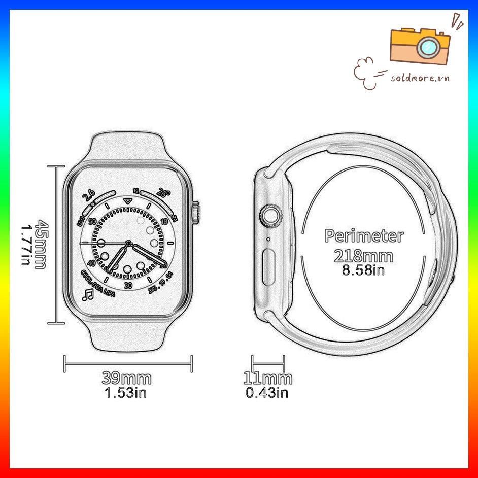 Đồng Hồ Thông Minh Z18 1.69 Inch Có Chức Năng Gọi Điện Và Phụ Kiện
