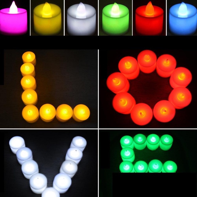 (Bao Gồm Pin) Đèn LED Hình Nến Không Ngọn Lửa Trang Trí Tiệc Cưới Sinh Nhật Gia Đình