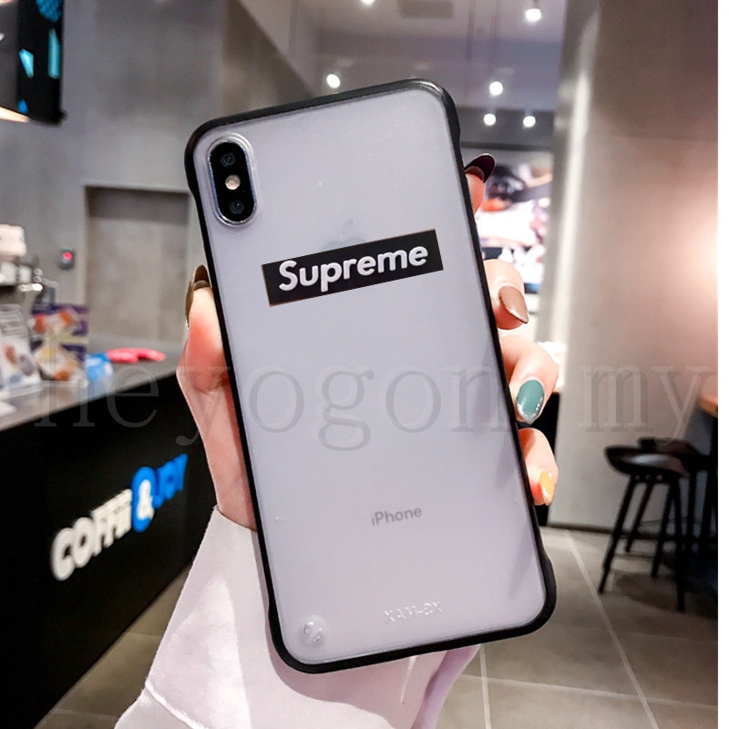 Ốp điện thoại mềm in supreme 3D kèm dây đeo cho samsung S10 S8 S9 Plus s10E s7 EDGE