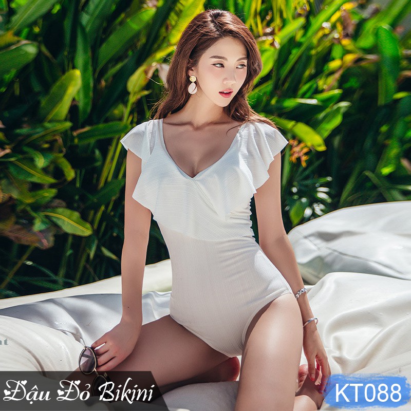 Đồ bơi liền thân phong cách sexy, áo tắm đôi nữ phong cách trẻ trung sang chảnh, chất thun bơi lạnh đẹp | KT088