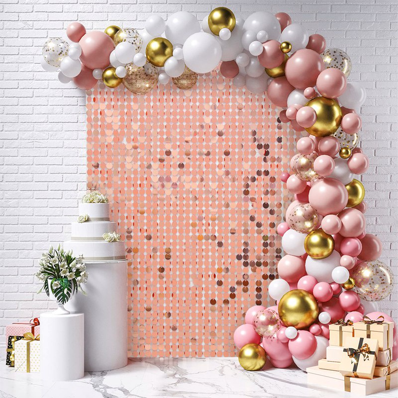 Tấm Phông Nền 30×30CM Họa Tiết Kim Sa Lấp Lánh Dùng Để Trang Trí Tiệc