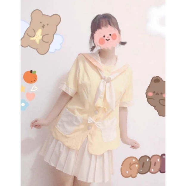 💗Ảnh thật cuối 💗 Đầm học sinh xinh xúng xính