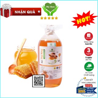 Mật ong rừng nguyên chất đi rừng khai thác tự nhiên MẸ KEN chai thủy tinh 500ml