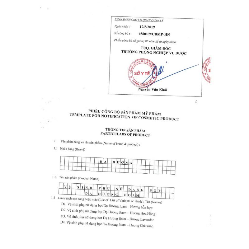 Dung dịch vệ sinh Dạ Hương