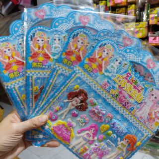 sticker dán nổi hình búp bê thay đồ