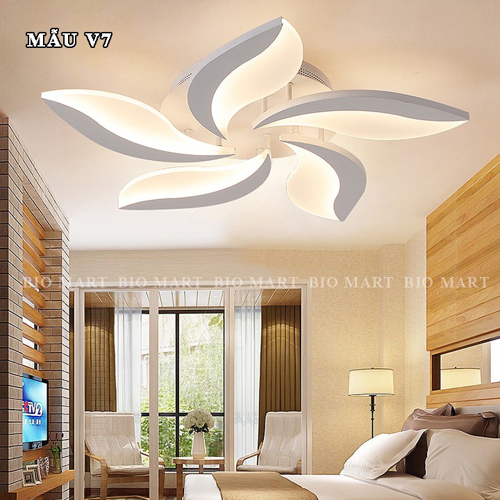 Đèn Ốp Trần Trang Trí – Đèn Âm Trần Trang Trí Phòng Khách, Gồm 3 Chế Độ Ánh Sáng, Có Điều Khiển Từ Xa Tiện Dụng – BIO133