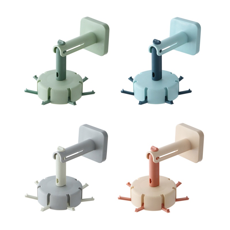 Siêu 360 Độ° Móc Treo Đồ 7 Kẹp Có Thể Xoay Tiện Dụng Cho Phòng Ngủ / Nhà Tắm