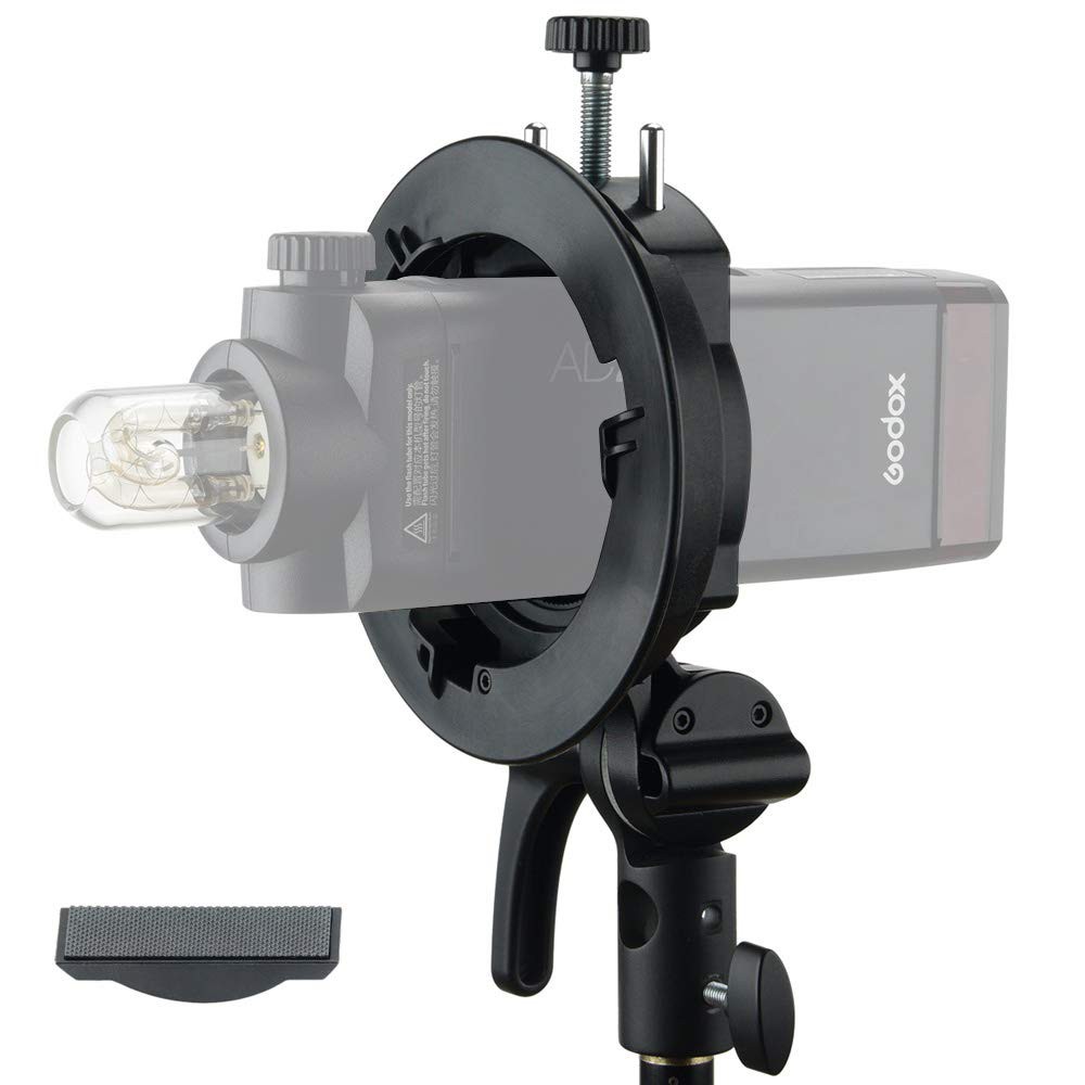Bộ gá đèn flash Godox S2 V1, AD400pro, AD200 pro