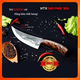 Dao Lọc Thái 01 HTX DAO PHÚC SEN G14 Cán Cẩm Chỉ Cắt Tỉa Rau Củ Sáng Bóng 28.5cm