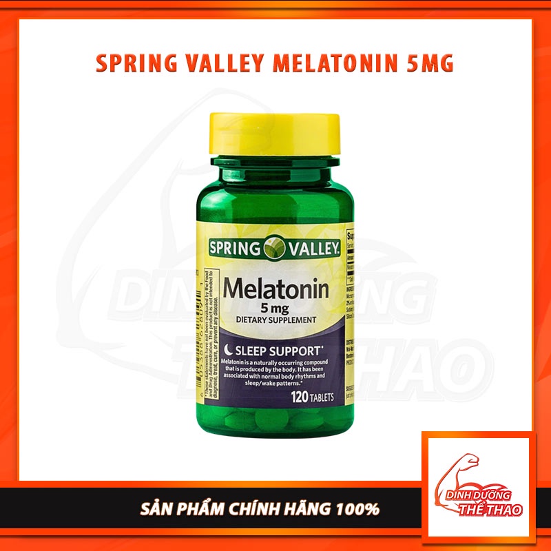 [SALE XẢ KHO] SPRING VALLEY MELATONIN 5MG – 120 viên Hỗ trợ giấc ngủ