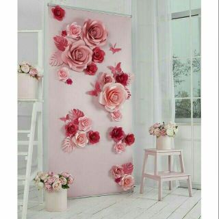 Set 20 hoa giấy backdrop( kéo sang )