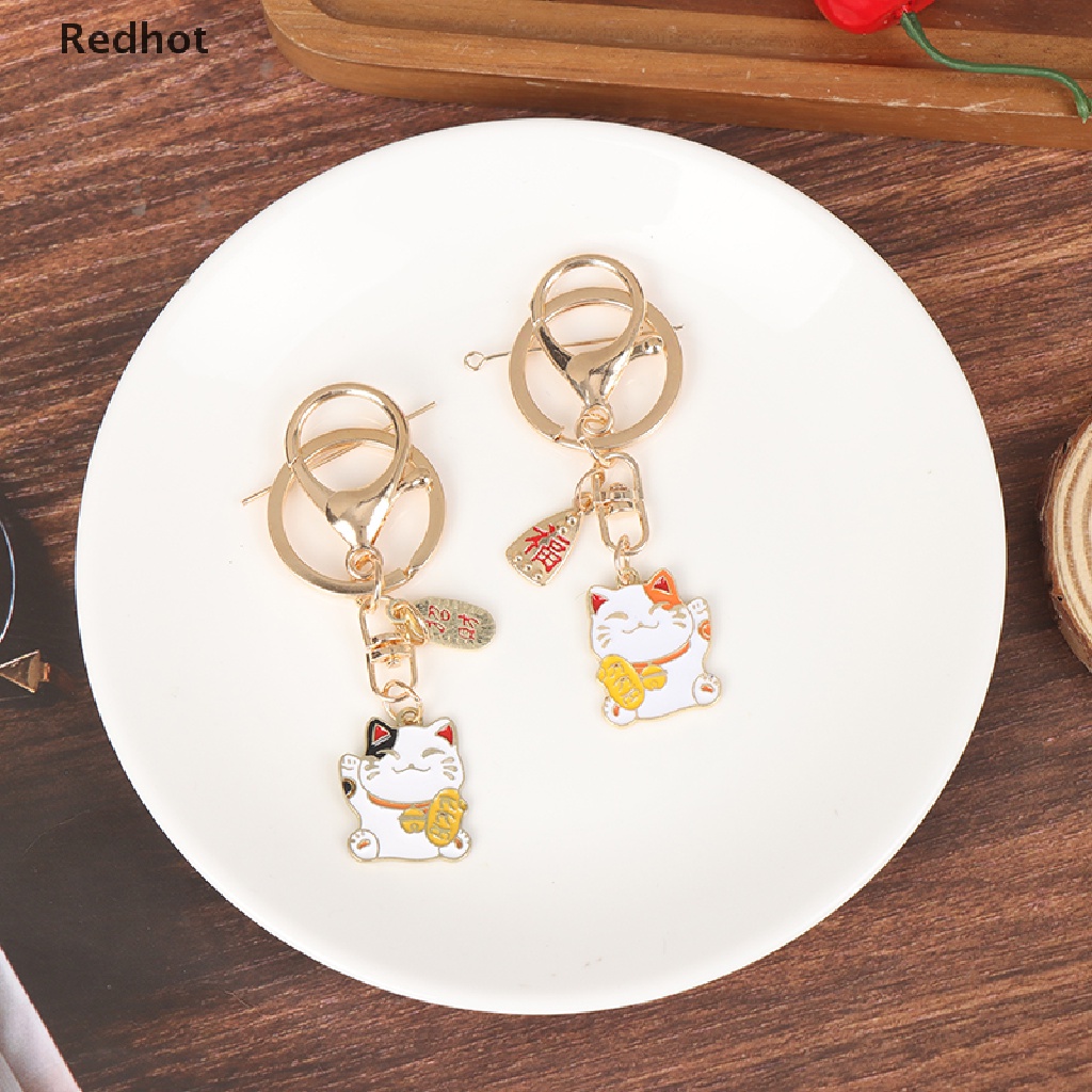 Móc Khóa Hình Chú Mèo May Mắn Đáng Yêu