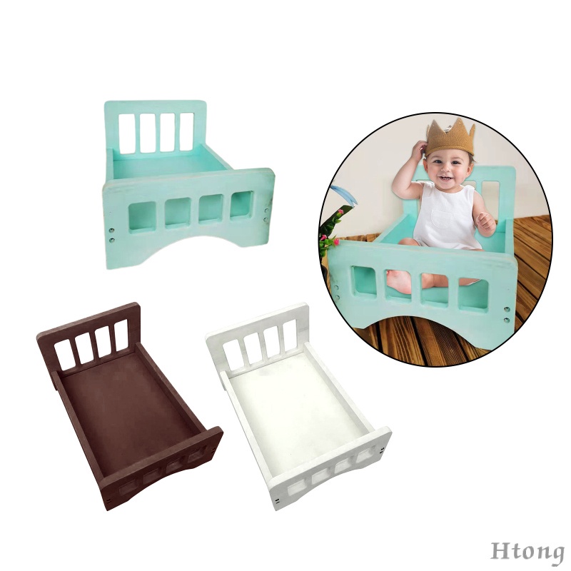 Giường Ngủ Bằng Gỗ Dùng Làm Phông Nền Chụp Ảnh Cho Bé Sơ Sinh