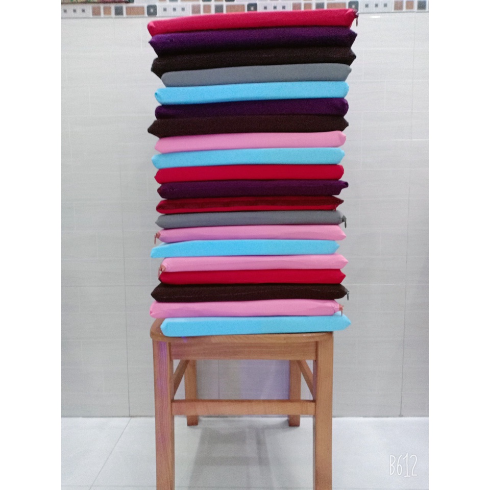 Nệm bệt VUÔNG Màu Xám kích thước 40x40x3cm