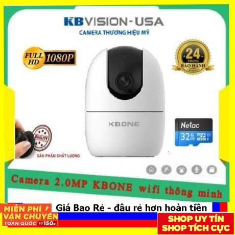 [Mã 11ELSALE hoàn 7% đơn 300K] Camera KN-H41P KBone chính hãng Và 32G dss