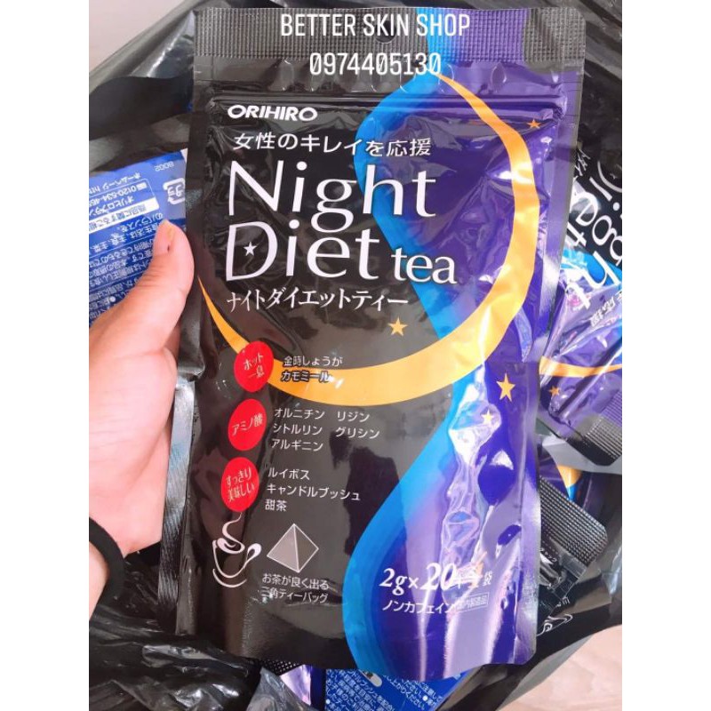 Trà giảm cân Night Diet Tea Orihiro Nhật Bản