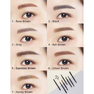 Chì kẻ mày innisfree Auto Eyebrow Pencil (vỏ đen)