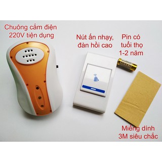 Chuông cửa không dây 36 kiểu chuông cao cấp GP-017