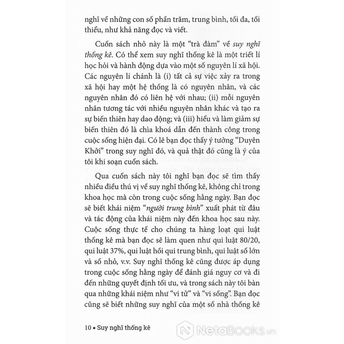 Sách - Suy Nghĩ Thống Kê Trong Đời Thường - Nguyễn Văn Tuấn