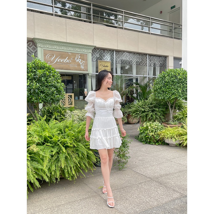 Áo kiểu nữ MARC FASHION tay dài nhún smocking lưng