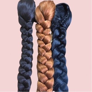 Búi Bính Phồng Tóc Giả / Búi Tết Tóc Phồng Dài 75cm